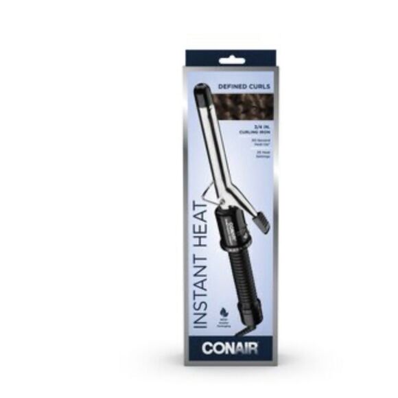 Conair Other - Conair Instant Heat 3/4 Inch Curling Iron Black New In Box 25 Heat Settings Auto